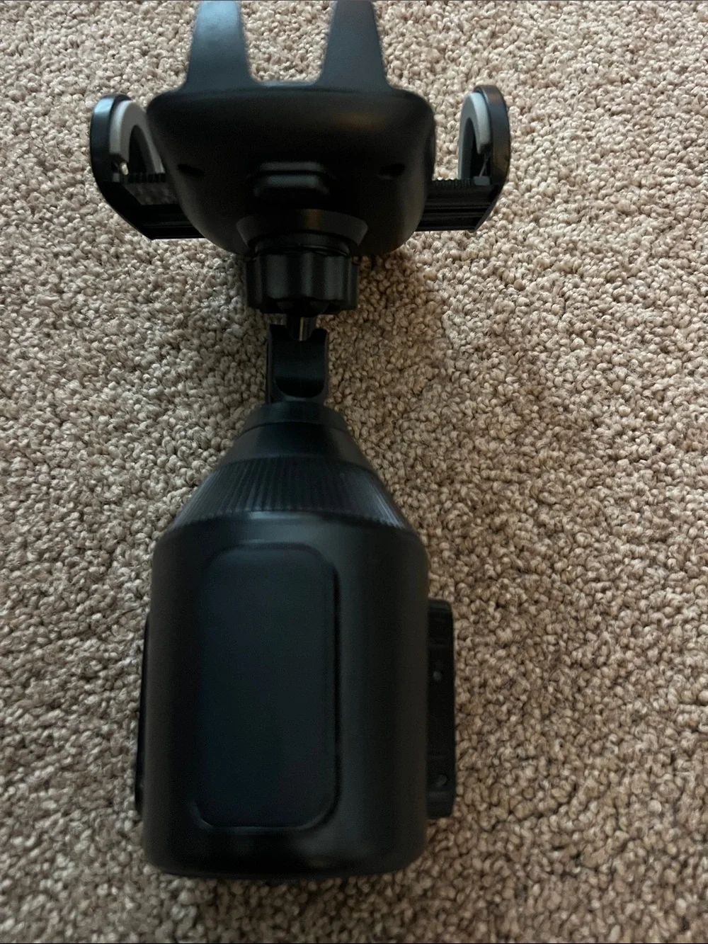 Black Universal Car Cup Holder Phone Mount - Secure Hands-Free Holder